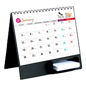 Giá Lịch Bàn Văn Lang 2017 - Tranh Vẽ Gà (Đế Nhựa Đen) - VL127