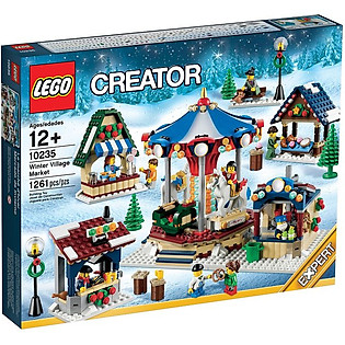 Mô Hình LEGO Creator Chợ Làng Mùa Đông (1261 Mảnh Ghép) - 10235