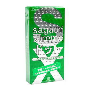 Bao Cao Su Sagami Xtreme Green - Hộp 10 Chiếc
