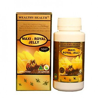 Thực Phẩm Chức Năng Viên Uống Sữa Ong Chúa WEALTHY HEALTH Maxi Royal Jelly (120 Viên/Lọ)