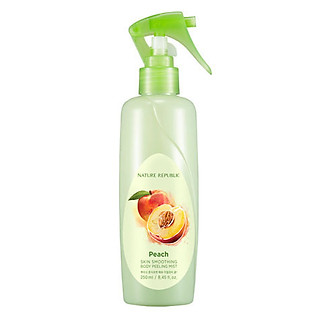 Tẩy Da Chết Toàn Thân Nature Republic Skin Smoothing Body Peeling Mist-Peach (250Ml)