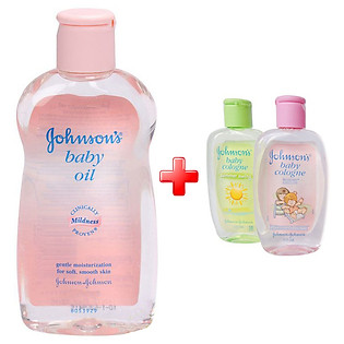 Combo Tinh Dầu Massage Johnson’S Baby (200Ml) Tặng 2 Nước Hoa 25Ml Mùi Ngẫu Nhiên
