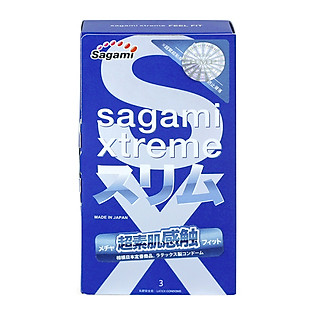 Bao Cao Su Sagami Xtreme Feel Fit - Hộp 3 Chiếc