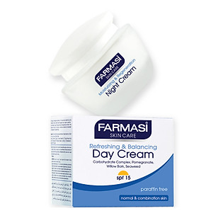 Kem Dưỡng Ẩm 24H Cho Da Thường Và Da Hỗn Hợp Refreshing & Balancing Day Cream Farmasi 1804BAS02 (50Ml)
