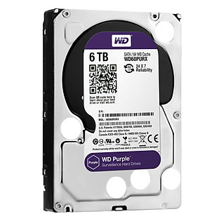 Ổ Cứng Trong PC WD  6TB (64MB) 3.5″ Purple™