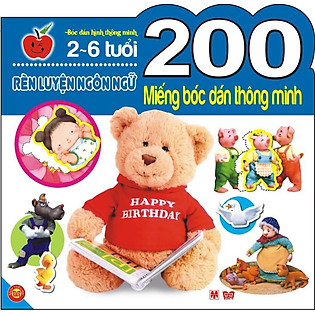 200 Miếng Bóc Dán Thông Minh - Rèn Luyện Ngôn Ngữ (2-6 Tuổi)