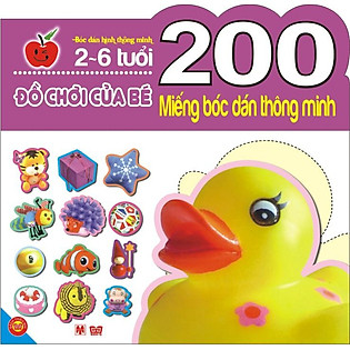 200 Miếng Bóc Dán Thông Minh - Đồ Chơi Của Bé (2-6 Tuổi)