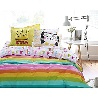 Bộ Ga Gối Cotton Lụa Hàn Quốc Julia 216BK18-1m8 x 2m