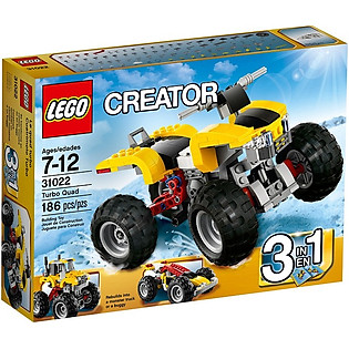 Mô Hình LEGO Creator Bốn Bánh Mạnh Mẽ (186 Mảnh Ghép) - 31022