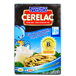 Bột Ăn Dặm Nestle Cerelac - Cá Và Rau Xanh (200G)
