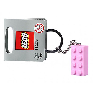 Móc Chìa Khóa LEGOKEYCHAIN - Keychain 2X4 Stud Pink 4527442