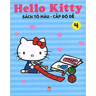 Hello Kitty - Sách Tô Màu Cấp Độ Dễ (Tập 4)