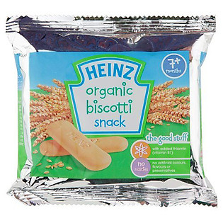 Hộp 12 Gói Bánh Ăn Dặm Heinz Organic Lúa Mạch
