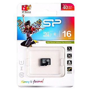 Thẻ Nhớ Micro SD Silicon Power 16GB Class 10 Up To 40 MB/S