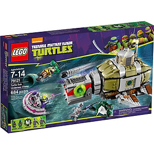 Mô Hình LEGO Turtles Tàu Ngầm Rùa Đại Dương (684 Mảnh Ghép) - 79121