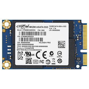 Ổ Cứng SSD Crucial MX200 500GB Msata 3.6Mm (CT500MX200SSD3)