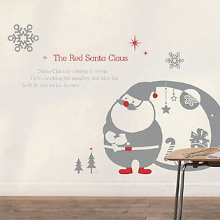 Decal Dán Tường Ninewall The Red Santa Clause HM055