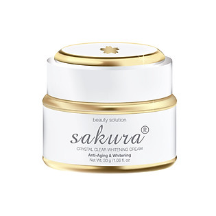 Kem Dưỡng Trắng Da Chống Lão Hóa Sakura Crystal Anti-Aging & Whitening Cream (30G)