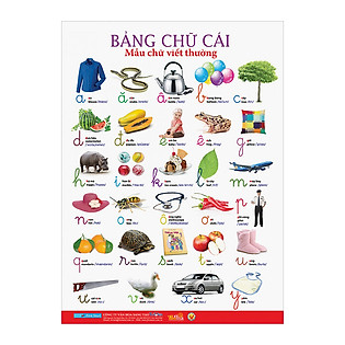 Poster Lớn - Bảng Chữ Cái: Tiếng Việt Chữ Thường