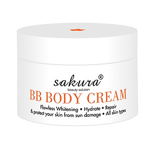 Kem Dưỡng Trắng Và Trang Điểm Toàn Thân Sakura BB Body Cream (200G)