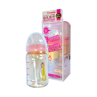 Bình Nhựa PPSU Cổ Rộng Chuchu Baby 240 - Hồng