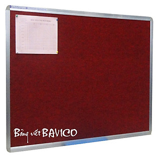 Bảng Ghim Vải Nỉ Bavico BN03 Đỏ - 0.6 X 1.0 M