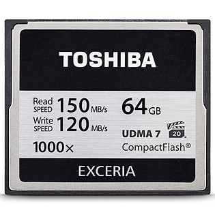 Thẻ Nhớ CF Toshiba Exceria 1000X 64GB (Read 150MB/S - Write 120MB/S)