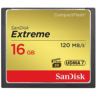 Thẻ Nhớ CF Extreme 800X Sandisk 16GB - 120MB/S