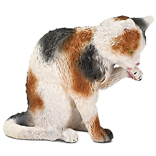 Mô Hình Động Vật Schleich Mèo Đang Liếm Lông - 13675