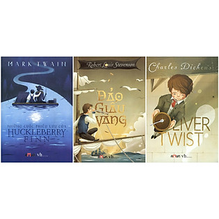 Combo Những Cuộc Phiêu Lưu Của Huckleberry Finn- Đảo Giấu Vàng - Oliver Twist  (Đinh Tị Books)