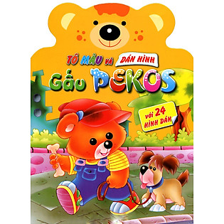 Tô Màu Và Dán Hình: Gấu Pekos