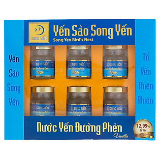 Nước Yến Đường Phèn Vanilla Song Yến - NYV6 (Lốc 6X70ml)