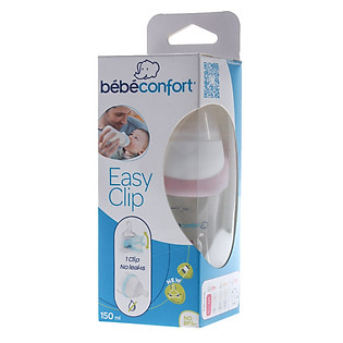Bình Nhựa Bebe Confort Easy Clip Pre (150Ml) - Hồng