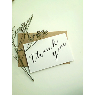 Thiệp Papermix Thank You - TY08 (Trắng)