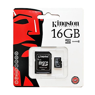Thẻ Nhớ Microsd Kingston 16GB Class 10 + Adapter