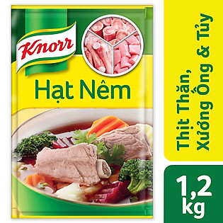 "Hạt Nêm Knorr Từ Thịt Thăn, Xương Ống Và Tủy Bổ Sung Vitamin A (1200G) - 32010222"