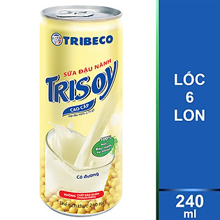 Lốc 6 Lon Sữa Đậu Nành Trisoy 240Ml - Tết