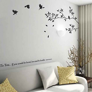 Decal Dán Tường Ninewall Branches With Birds NB009