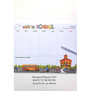 Notepad Planner Back To School - NP7