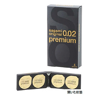 Bao Cao Su Sagami Original 0.02 Premium - Hộp 4 Bao
