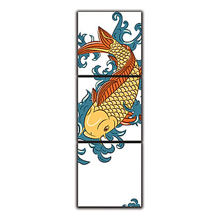 Tranh Đồng Hồ Suemall PT150201 – Cá Chép Hóa Rồng