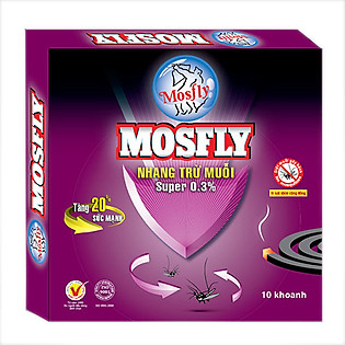 Hộp Nhang Muỗi Mosfly Super Purple 10 Khoanh (72)