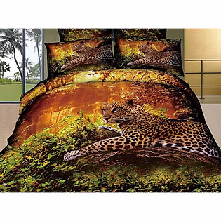 Bộ Chăn Ga Gối Cotton Satin Chần Gòn Hàn Quốc Julia 496BC18-1m8 x 2m