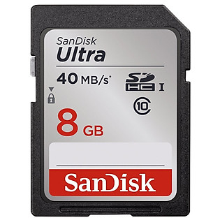 Thẻ Nhớ SDHC Ultra Sandisk 8GB  Class 10 - 40MB/S