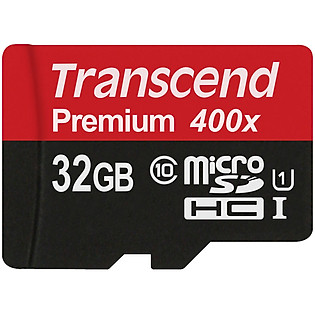 Thẻ Nhớ Micro SD Class 10 Premium Transcend 32GB - 60MB/S