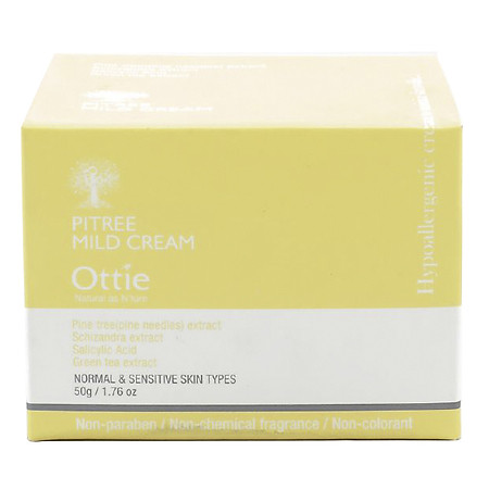 Kem Dưỡng Cho Da Nhạy Cảm Từ Cây Thông Ottie Pitree Mild Cream - 0904 (50ml)