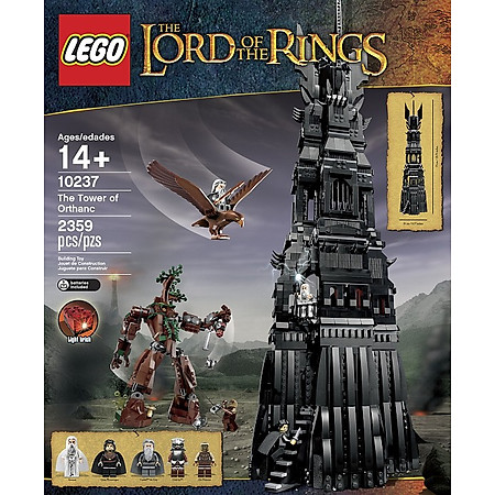 Mô Hình LEGO The Lord of The Rings Tháp Orthanc (2359 Mảnh Ghép) - 10237