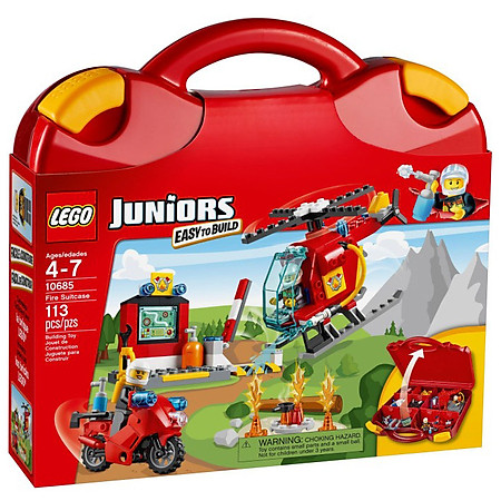 Mô Hình LEGO Juniors 10685 Vali Cứu Hỏa (113 Mảnh Ghép)