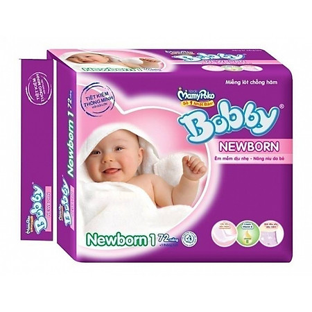 Miếng Lót Bobby Fresh Newborn 1 (72 Miếng)