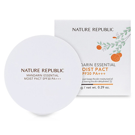 Phấn Nén Nature Republic Mandarin Essential Moist Pact SPF30 PA+++ 23 Natural Beige